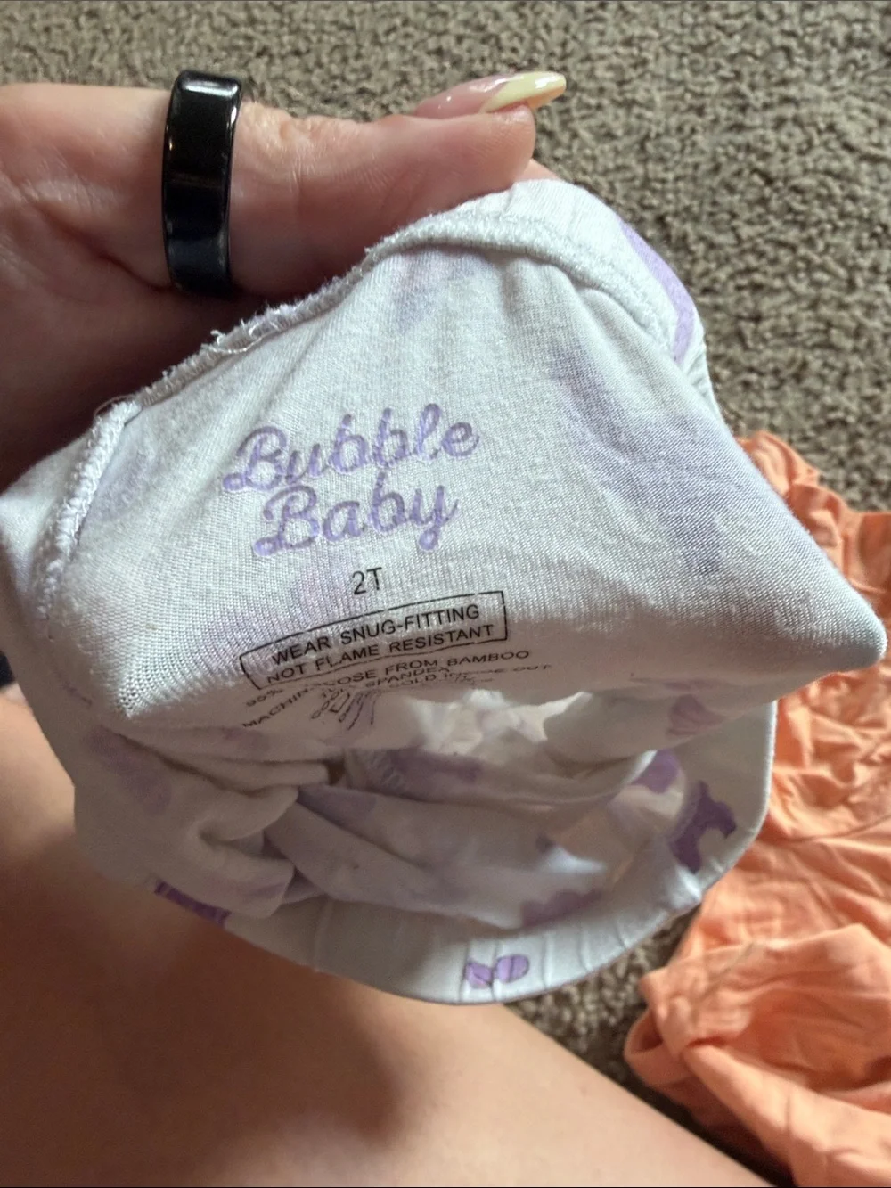 B51 Lot of 2 Pairs of Bamboo Leggings by Bubble Baby, 2t PILLING